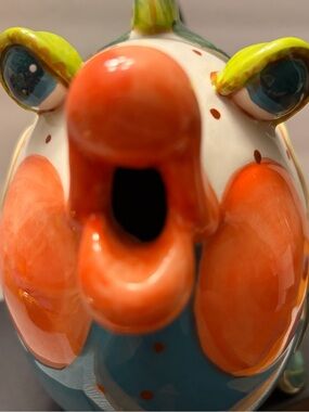 Blue Sky Ceramic teapot fish “Mrs Lorelei “Diane Artware 2012 discontinued piece